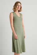 Linen Cotton Seam Detail Dress