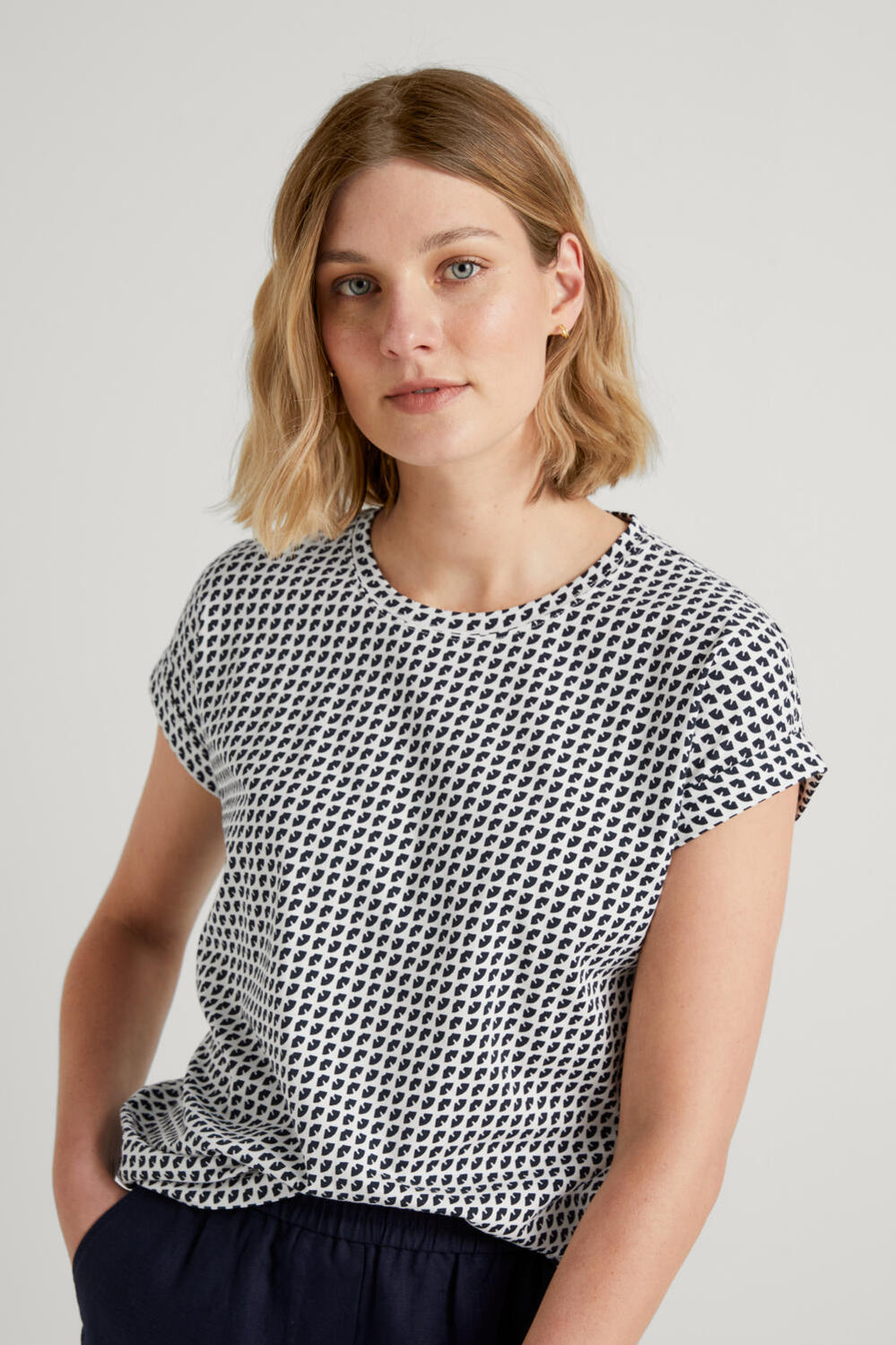 Pima Cotton Abstract Fan T-Shirt