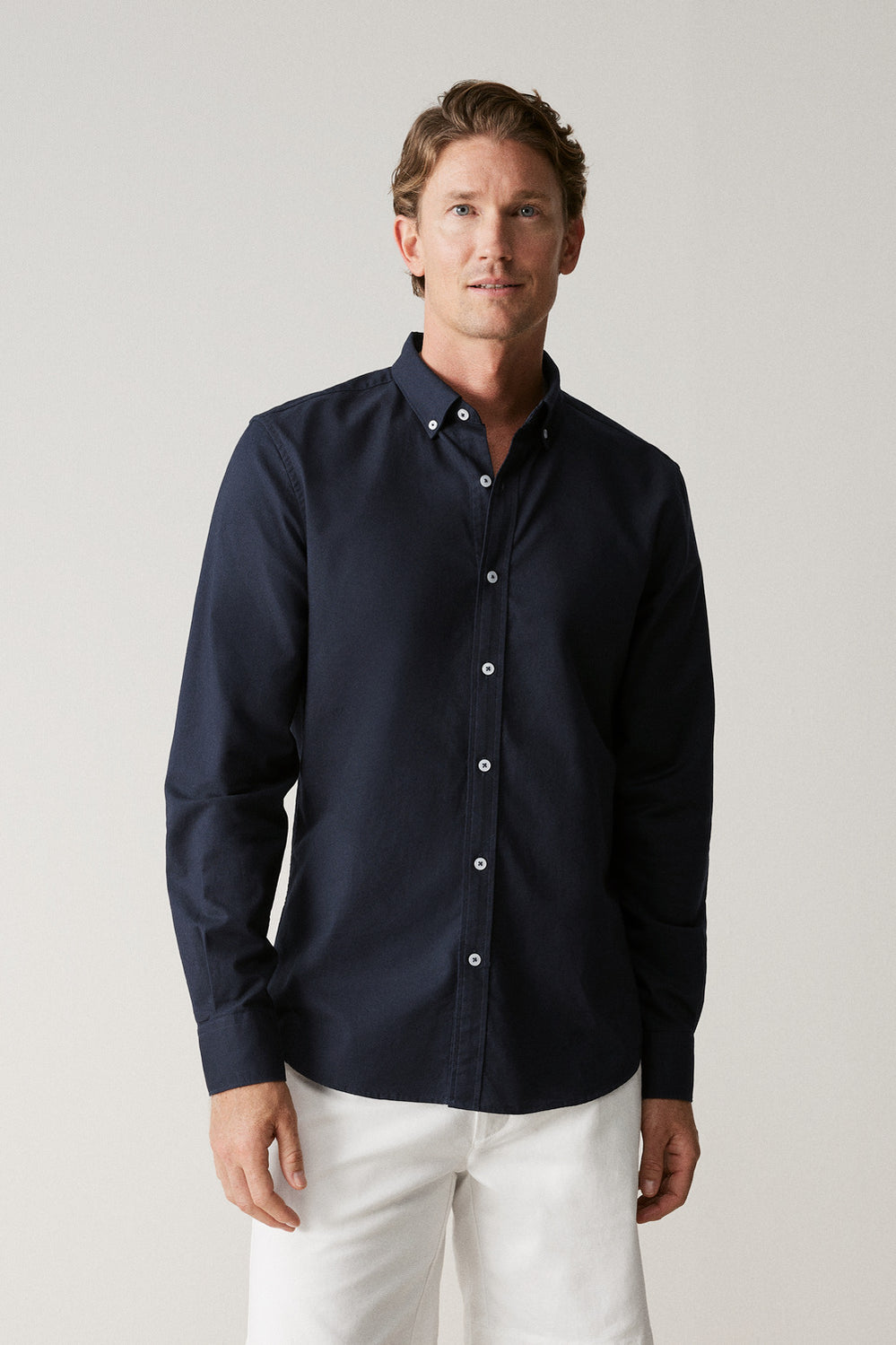 Tailored Fit Cotton Oxford Shirt