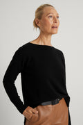 Merino Boat Neck Pullover