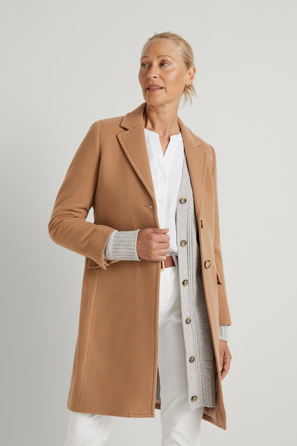 Wool Blend Classic Car Coat