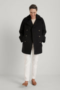 Wool Blend Longline Coat