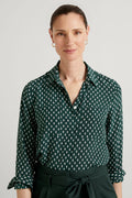 Silk Geo Foulard Pocket Shirt