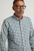 Cotton Linen Regular Diffused Check Shirt