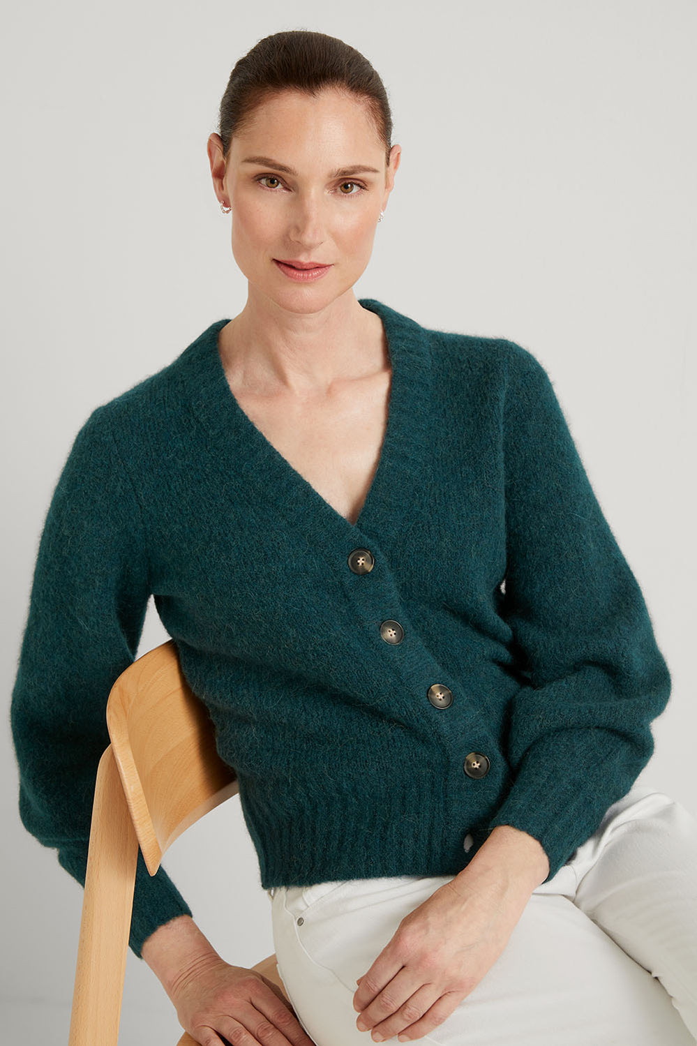 Alpaca Bell Sleeve Cardigan