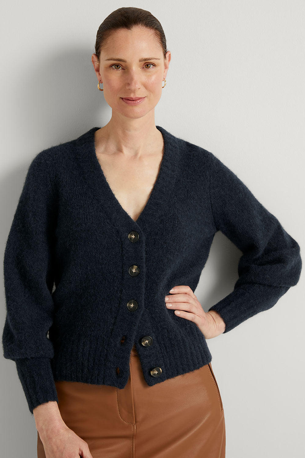 Alpaca Bell Sleeve Cardigan