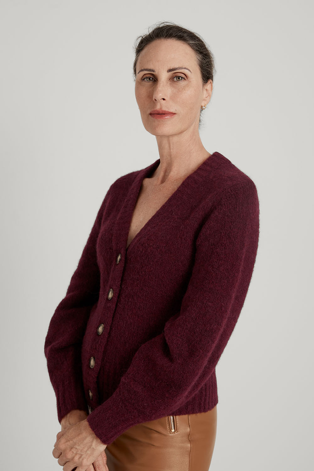 Alpaca Bell Sleeve Cardigan