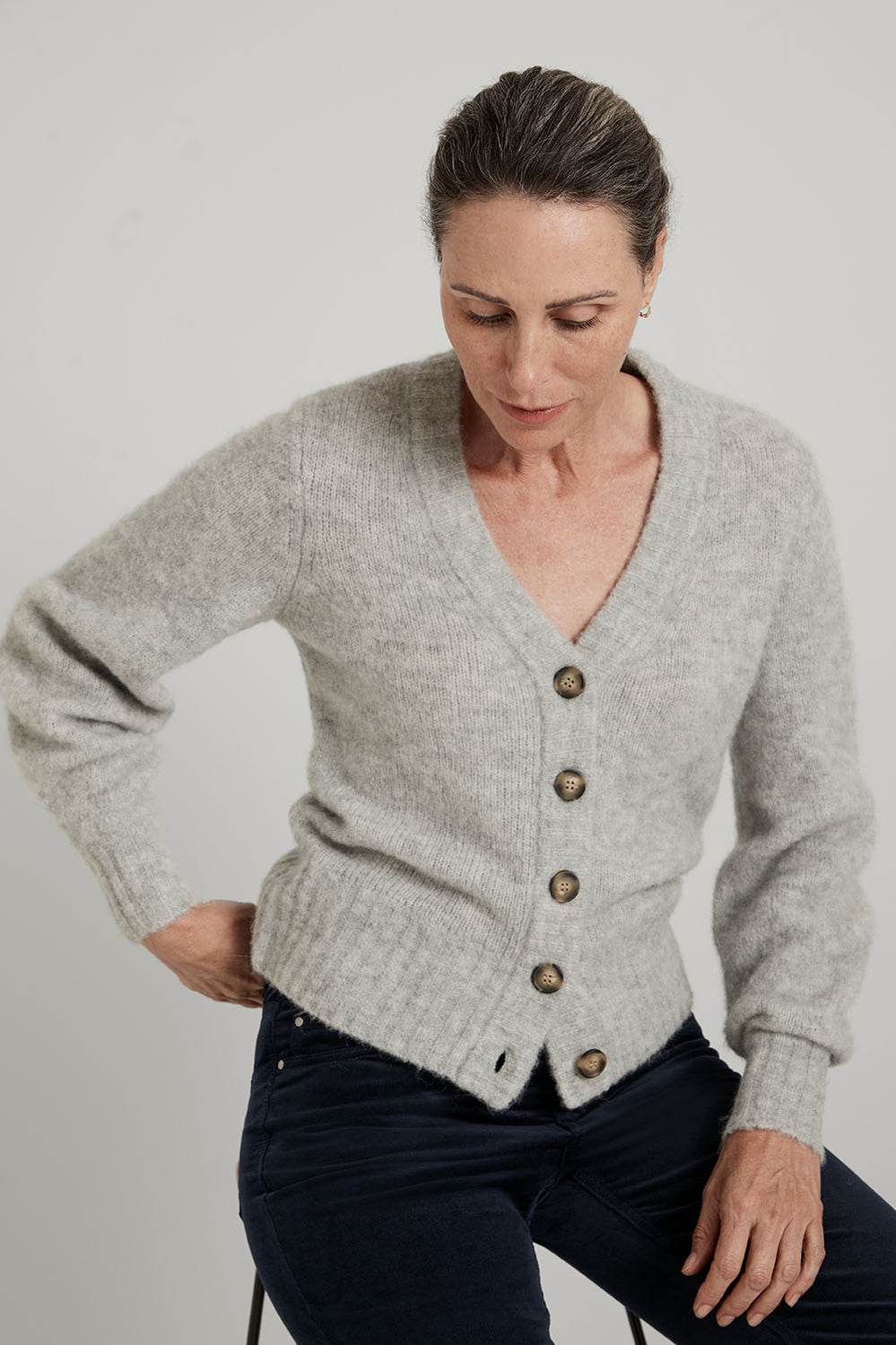 Alpaca Bell Sleeve Cardigan