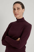 Marle Mock Neck Long Sleeve T-Shirt