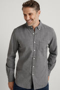 Regular Textured Geo Double Weave Shirt