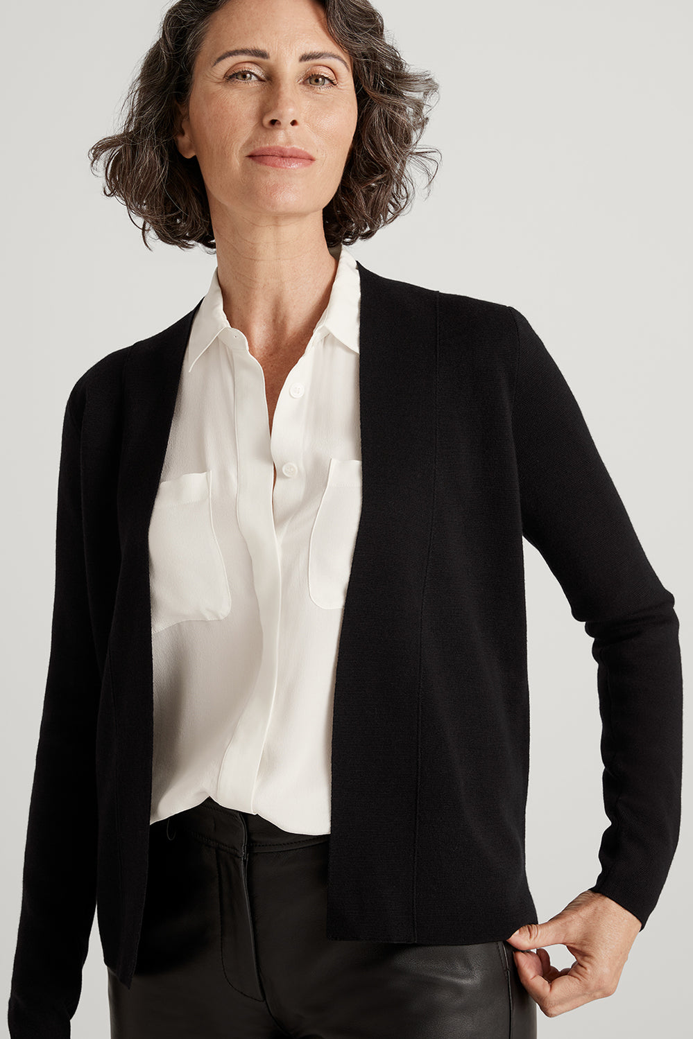 Merino Milano Open Cardigan