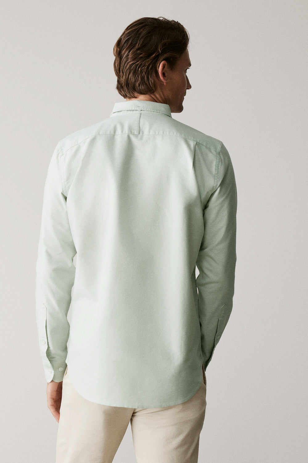 Regular Fit Yarn Dyed Cotton Oxford Shirt