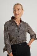 Modal Geo Chain Longline Shirt