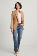 Double Breasted Peak Lapel Blazer