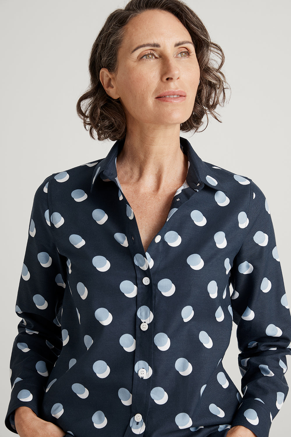 Cotton Modal Eclipse Spot Shirt