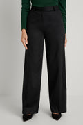 Cotton Sateen Wide Leg Pant