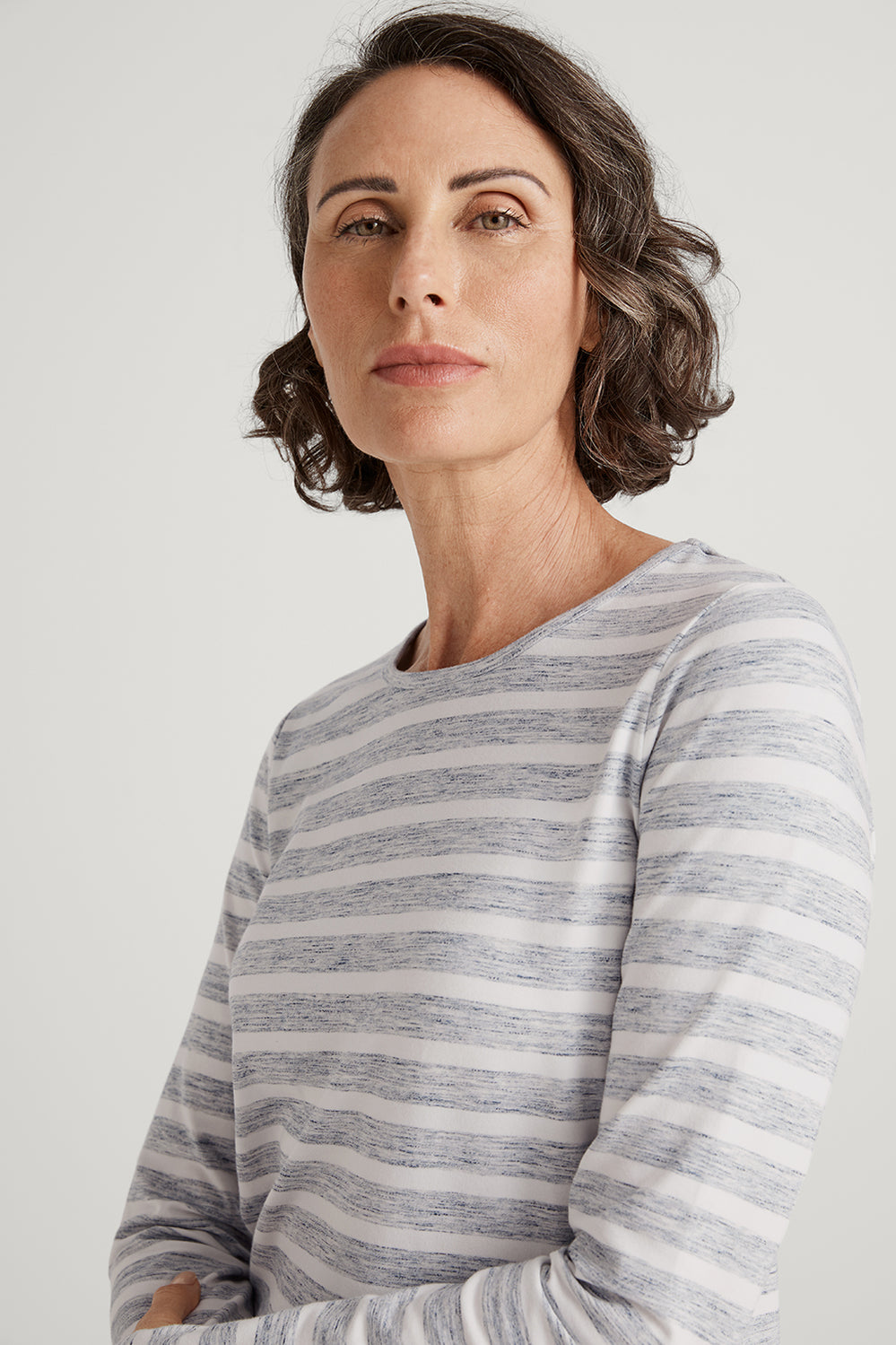 Cotton Space Dye Stripe T-Shirt