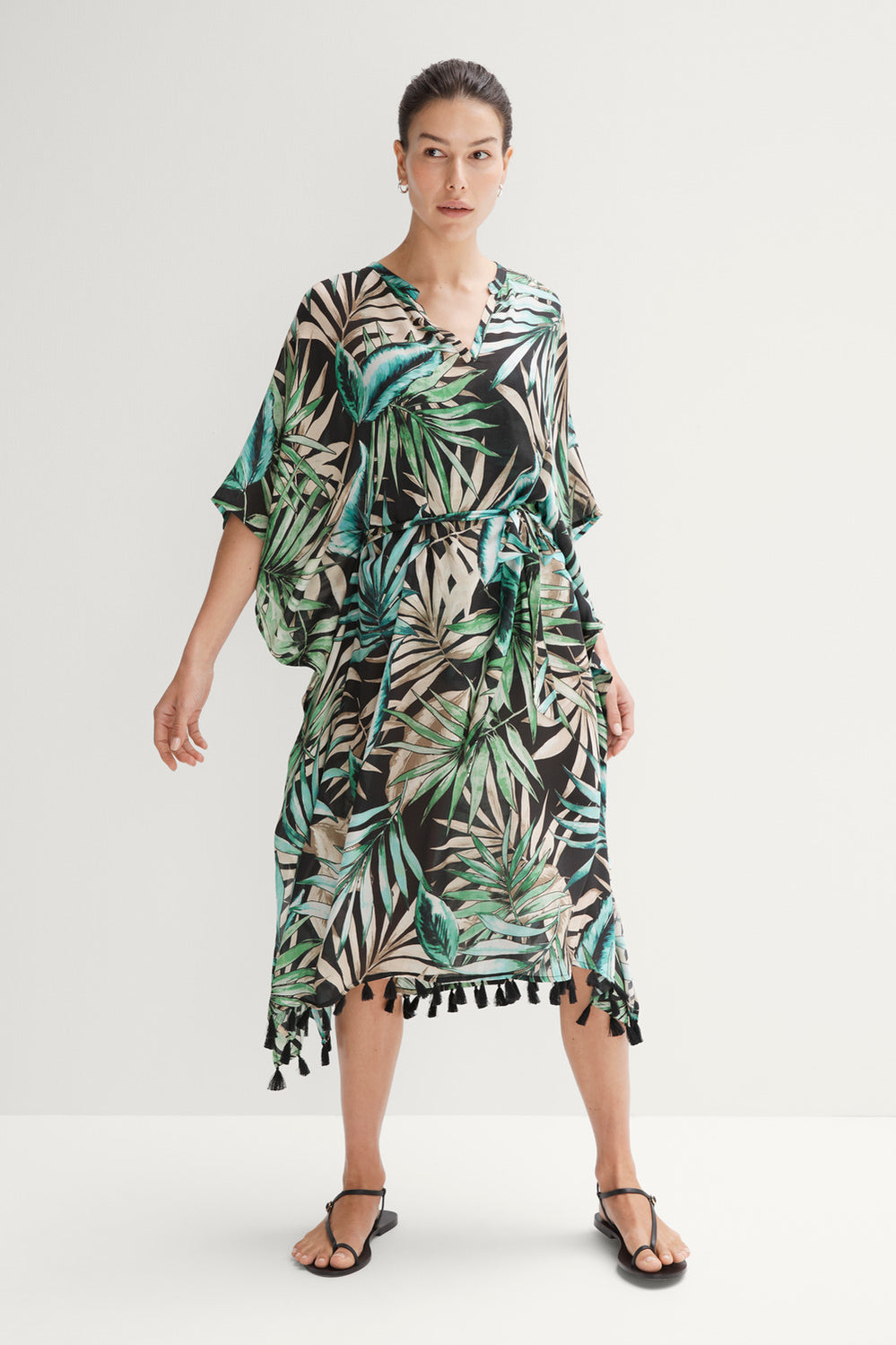 Rainforest Print Kaftan