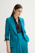 Single Breasted Tab Sleeve Blazer