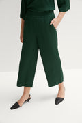 Crinkle Wide Leg Pull On Pant