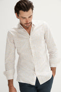 Regular Fit Abstract Floral Print Shirt
