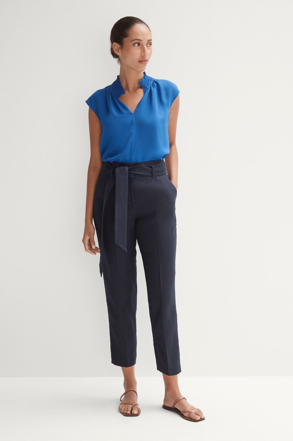 Modal Shirred Detail Top