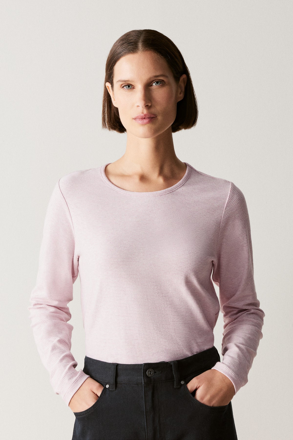 Cotton Marle Ottoman Long Sleeved T-Shirt