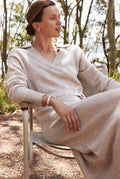 Half Placket Knit Dress