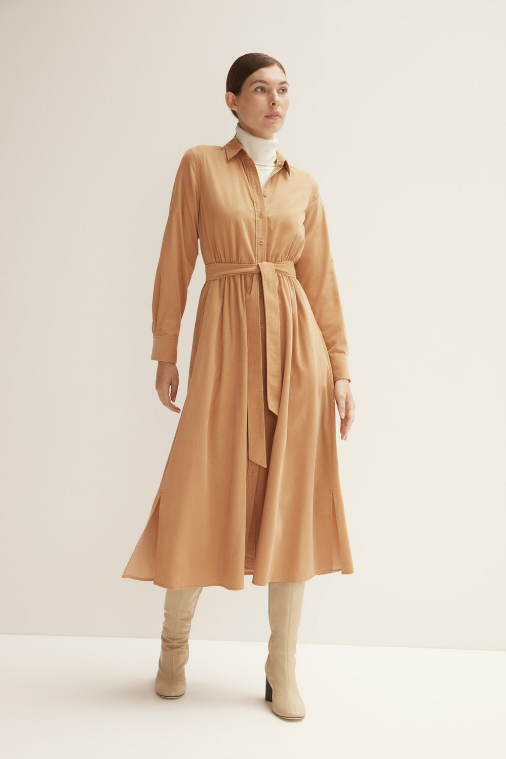 Corduroy Shirt Dress