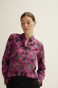 Luminous Swirl Linen Shirt