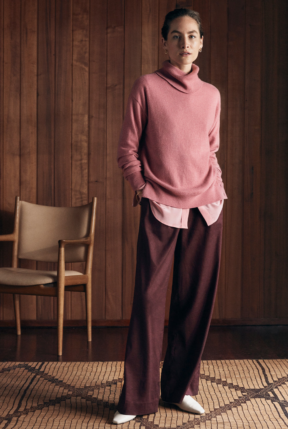 Button Detail Knit Pullover