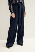 Pleat Front Wide Leg Pant