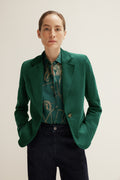 Single Breasted Velvet Blazer