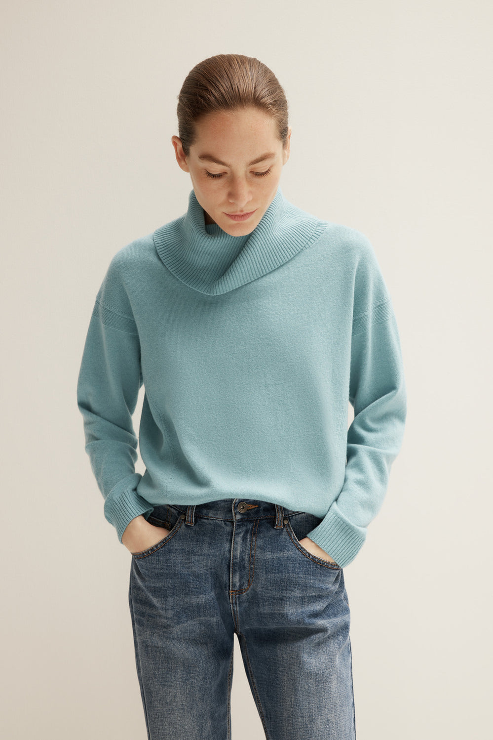 Merino Drop Shoulder Wedge Knit