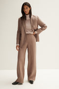 Linen Wide Leg Pintuck Pant