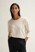 Space-Dye Stripe 3/4 Sleeve T-Shirt