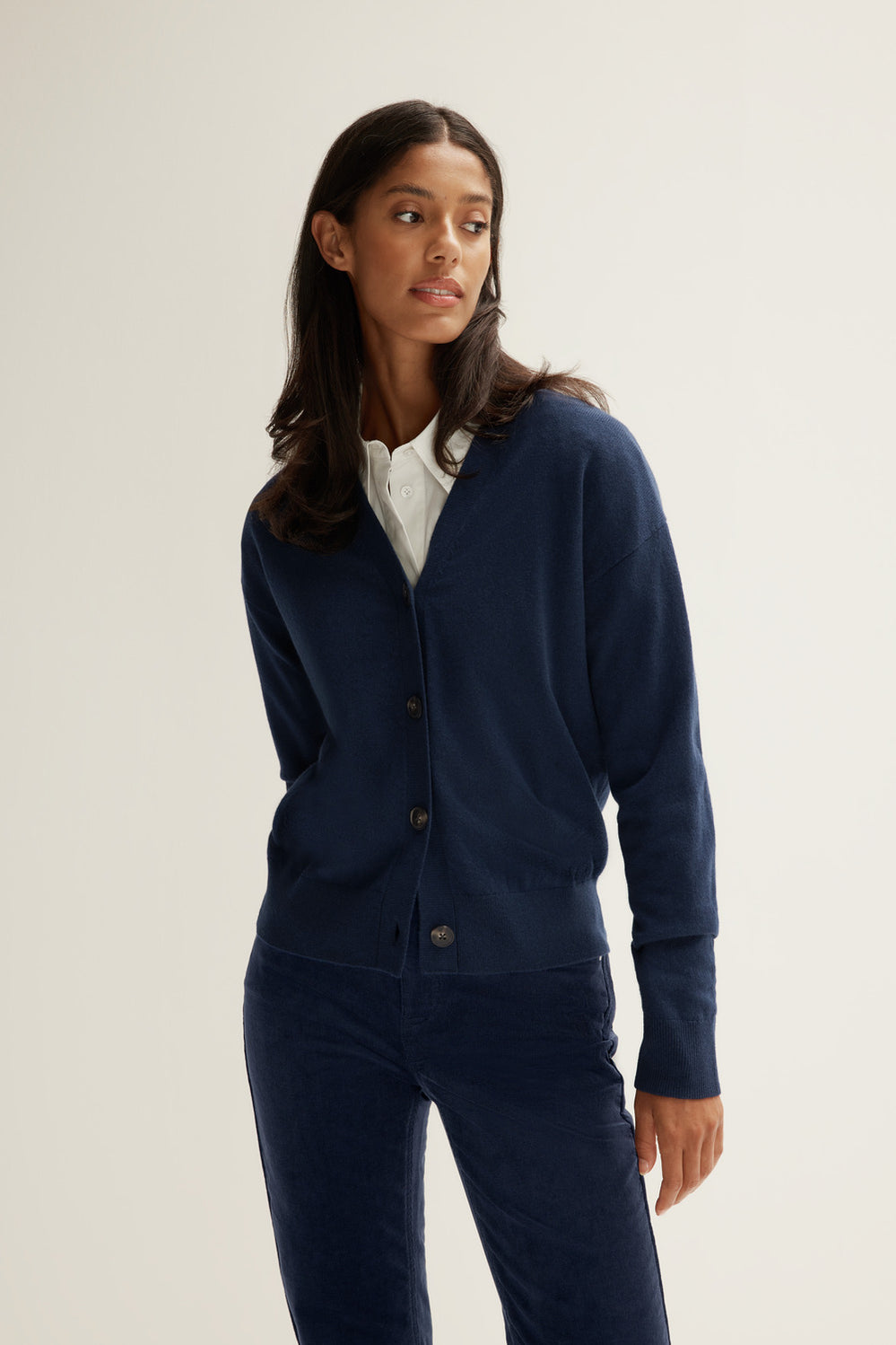 Merino V Neck Cardigan