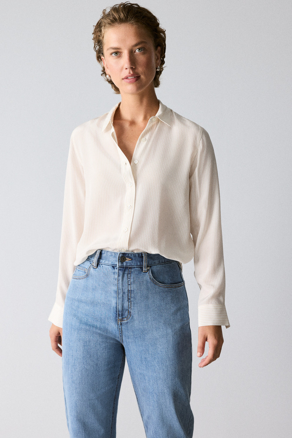 Silk Stripe Shirt