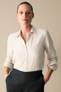 Yarn Dyed Linen Stripe Classic Shirt