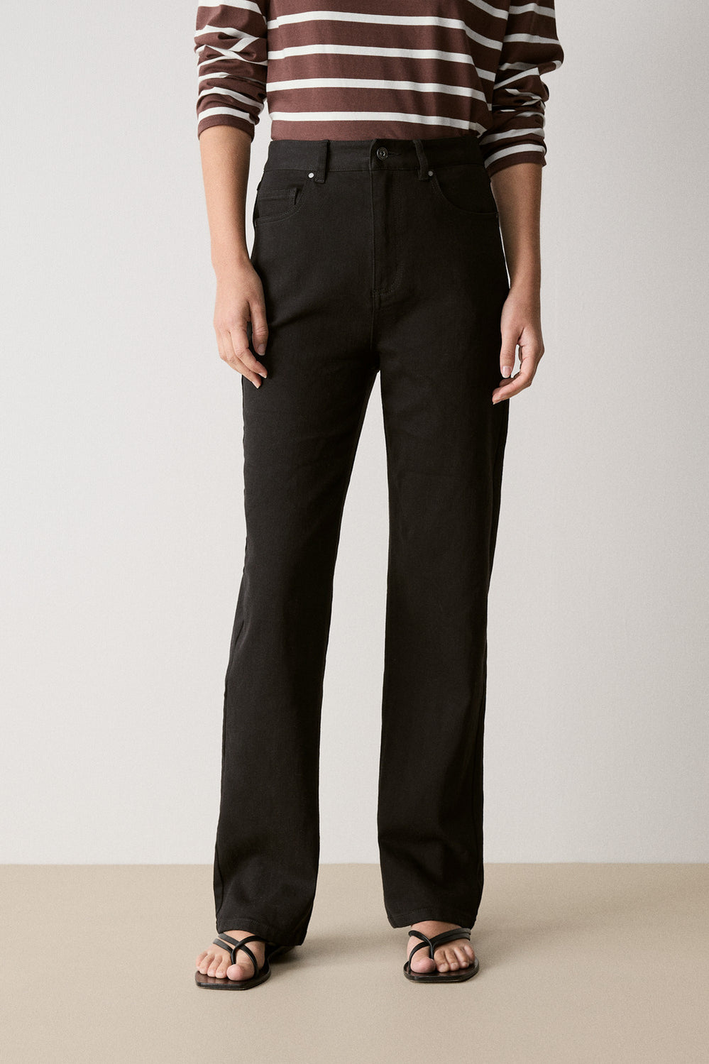 High Rise Straight Leg Jean