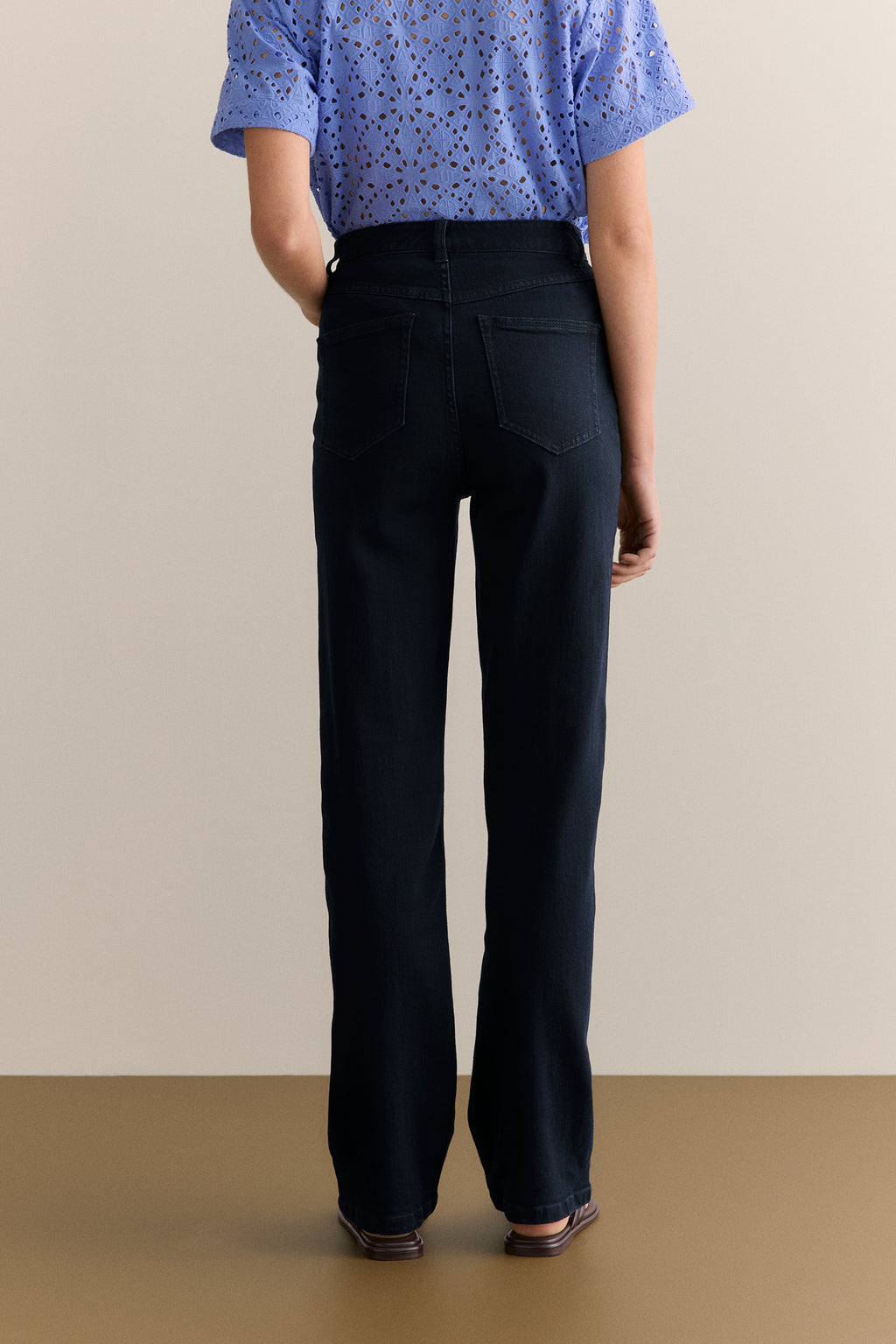 High Rise Straight Leg Jean