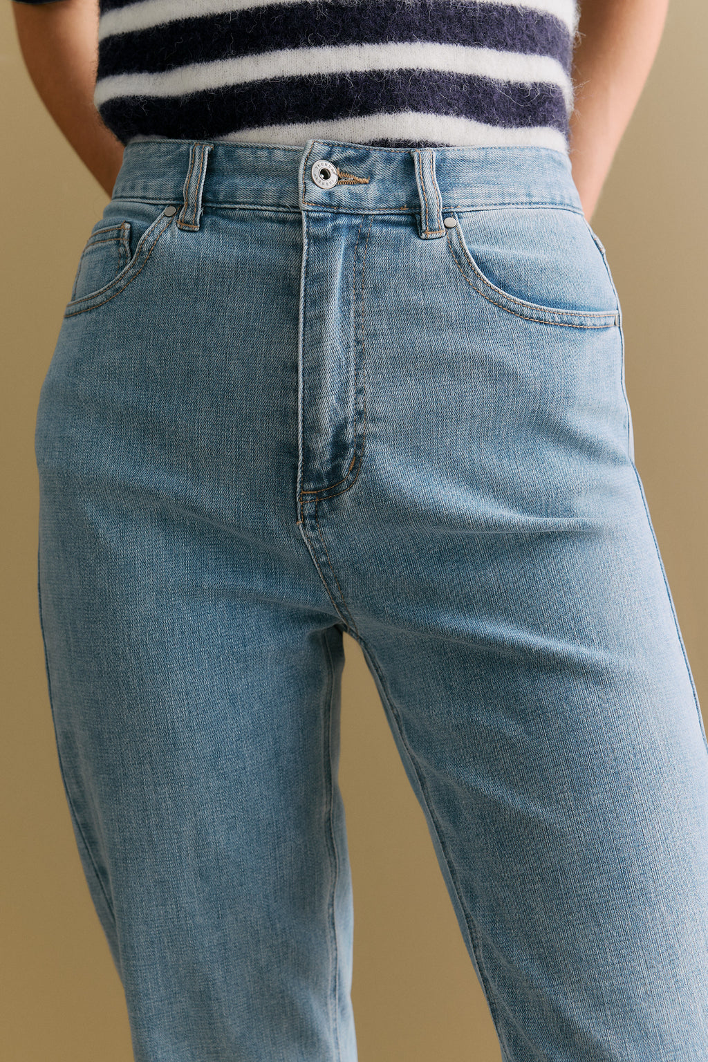 High Rise Straight Leg Jean