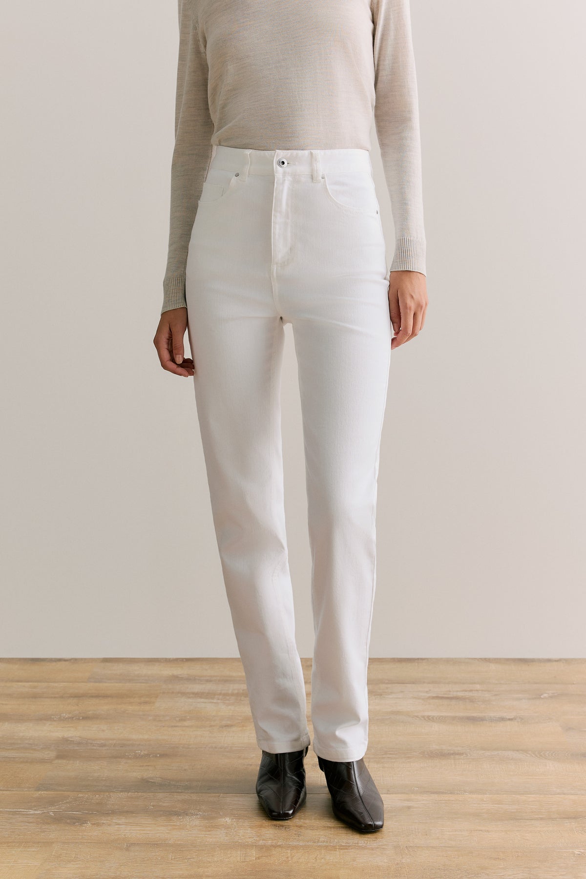 High Rise Straight Leg Jean