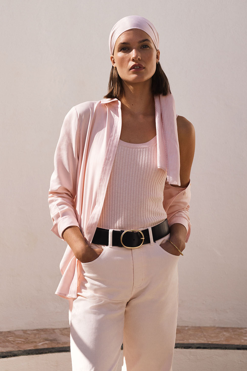 Cotton Modal Longline Shirt