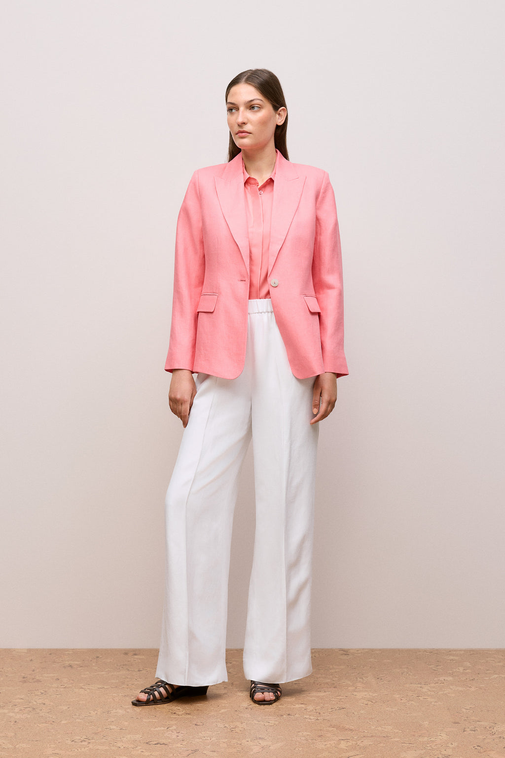 Silk Twill Cap Sleeve Shirt