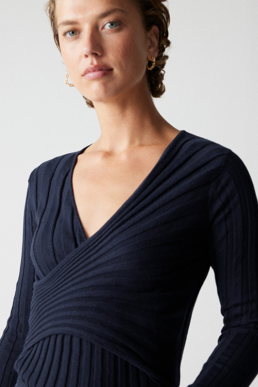 Sunray Wrap Knit Top