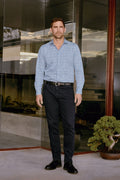 Tailored Fit Cotton Abstract Floral Shirt