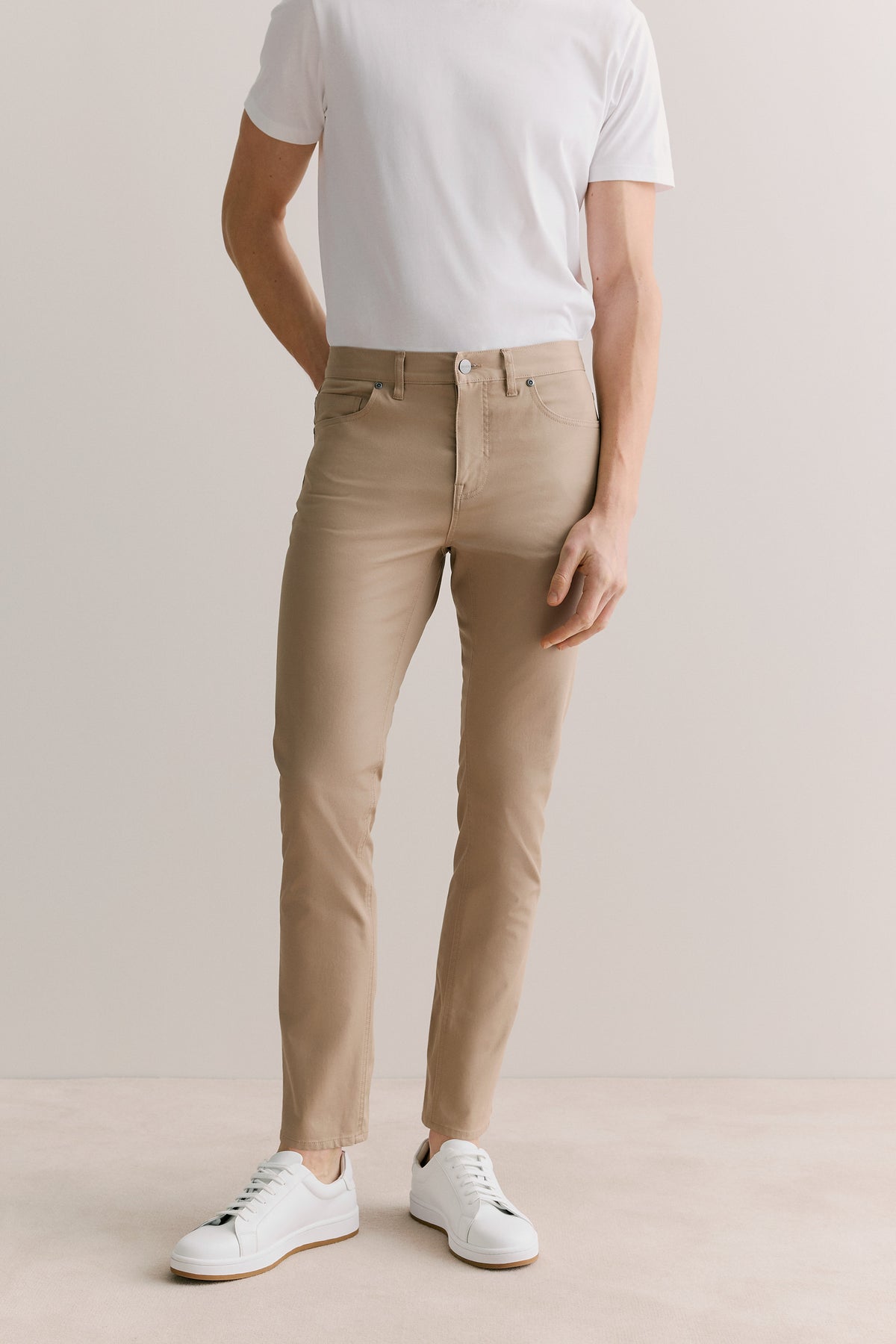 Regular Fit Five Pocket Travel Pant