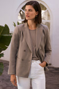 Pique Ponte Travel Blazer
