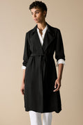 Draped Trench Coat